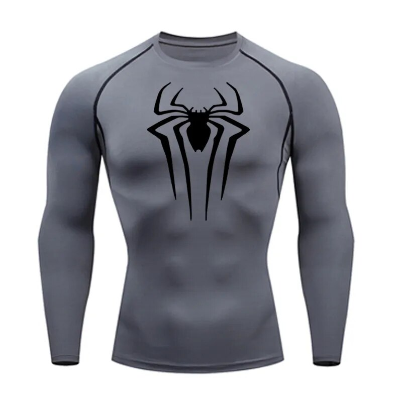 Sun Protection Sports Second Skin Running T-shirt Men's Fitness Rashgarda MMA Long Sleeves Compression Shirt Workout Clothing_voghion.com