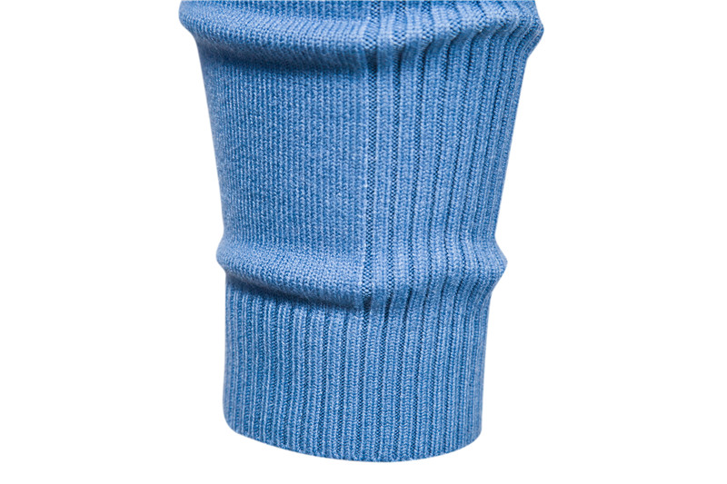 Herbst und Winter Neue Casual männer Einfarbig Pullover Pullover Hoher Kragen männer Casual Strickwaren Gewinde Hemd_voghion.com