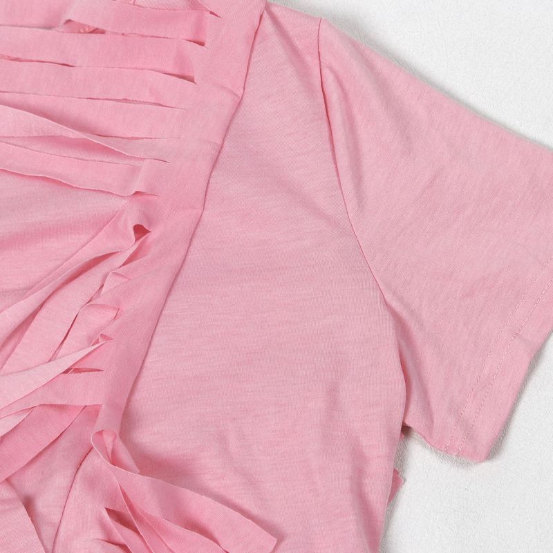 Vêtements pour femmes, ensemble deux pièces confortable et décontracté à pompons élastiques_voghion.com