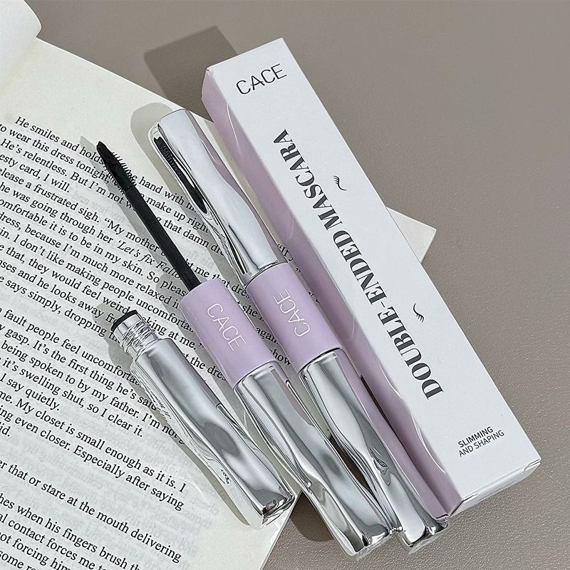 Double-ended Mascara Affordable Lengthening Brush Head Dense Curling Eye Makeup Black Brown Options Available_voghion.com