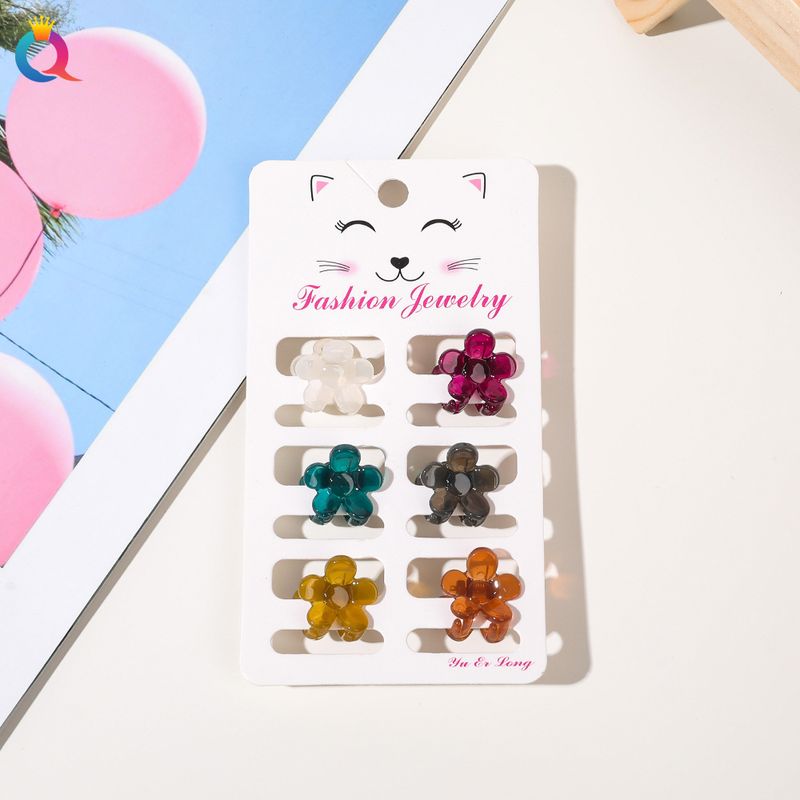 Mini-Haarspangen-Set – 6-teiliges Haarklammer-Set in matten Pastellfarben für Damen (klein, rutschfest, vielseitig für Ponyfrisuren und Hochsteckfrisuren)_voghion.com