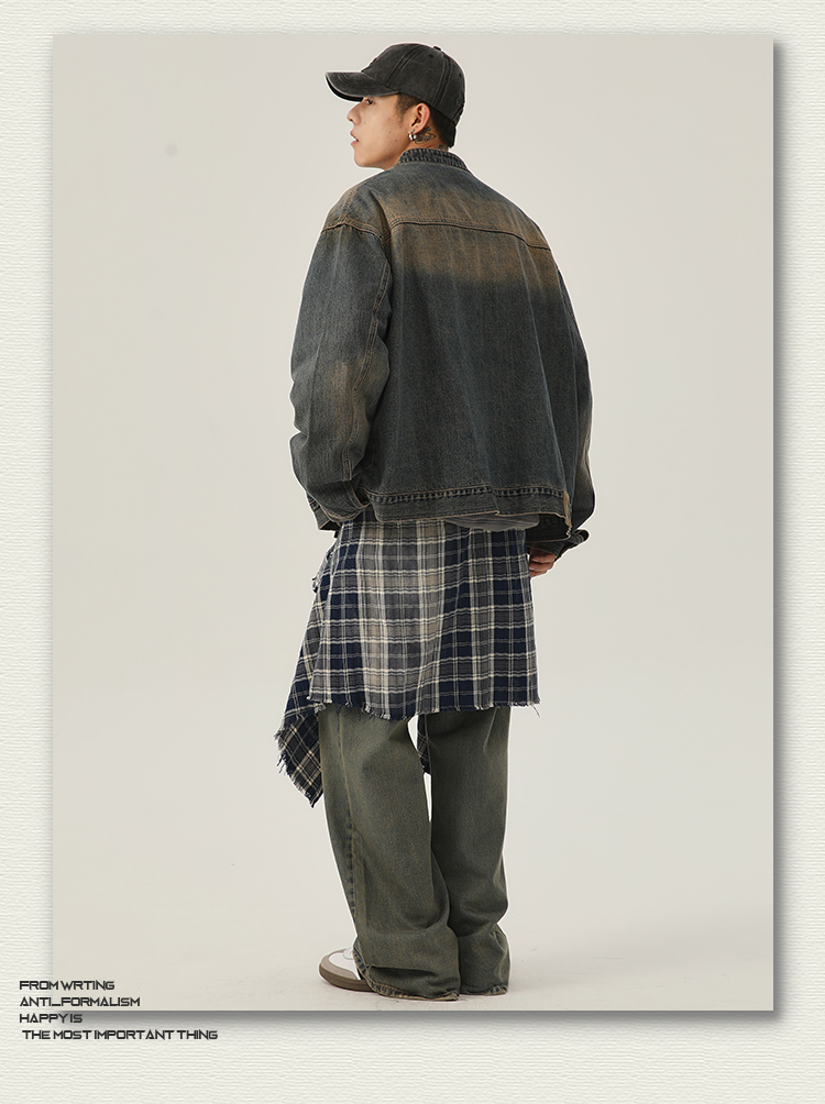 Niche Washed Vintage Denim For Men 2025 Spring Autumn New Loose Casual Jacket Men's Top_voghion.com