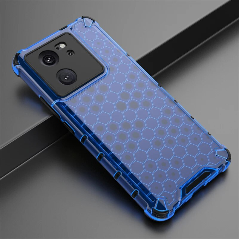 Shockproof Transparent Honeycomb Armor 13TPro Case Cover For Xiaomi 13T Pro 6.67 inch_voghion.com