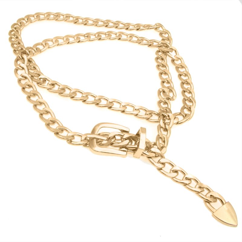 HOT 1 PC Women's Waist Chain Dress Belts Metal Belt Adjustable_voghion.com