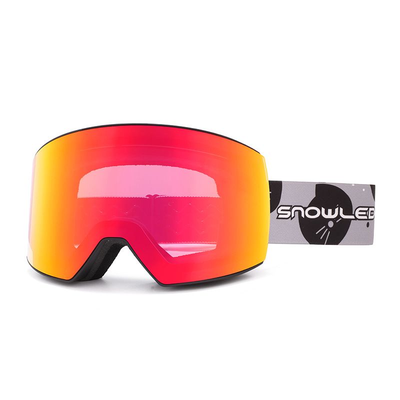 Indoor Outdoor Skiing And Cycling Sports Breathable Sponge Anti-Fog Snap-On Ski Goggles_voghion.com