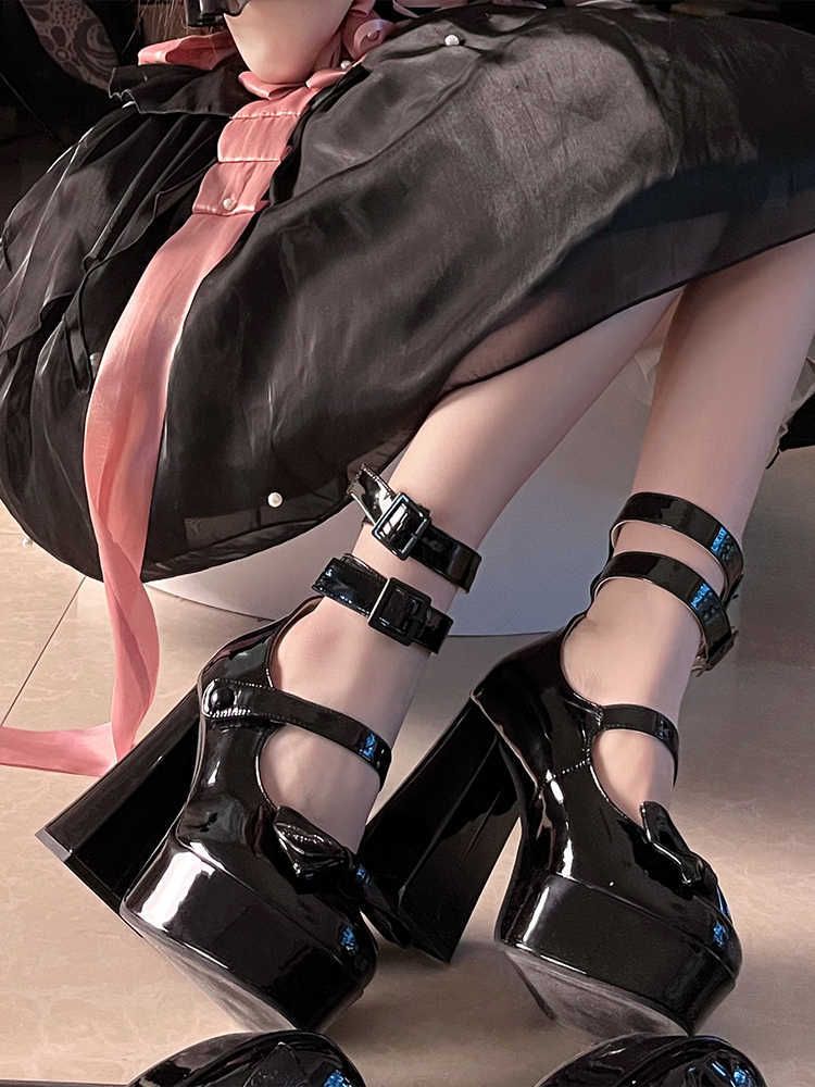 High Heels Shallow Single Shoes Round Head Bow Fairy Shoes_voghion.com