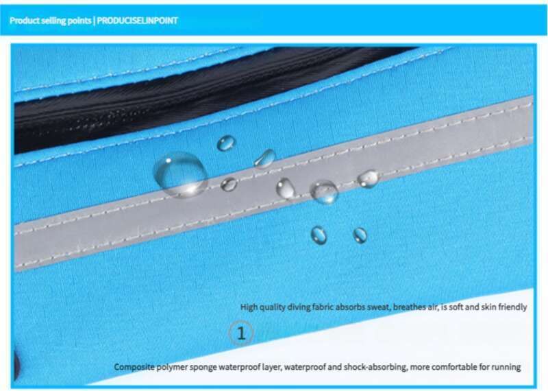 Marsupio anti-sudore portatile, di grande capacità, per sport all'aria aperta, arrampicata e corsa, in tinta unita, stampabile_voghion.com