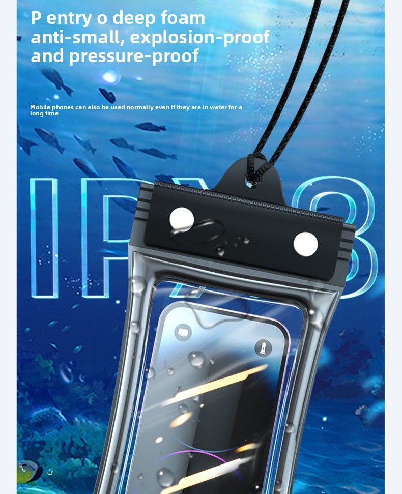 Wasserdichte Handytasche mit schwimmendem Touchscreen-Airbag, Schwimmen, Rafting, 70 % Rabatt auf gradversiegelte Tauchtasche für Fahrer_voghion.com
