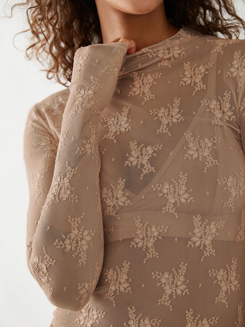 Transparentes Spitzen-Netzoberteil für Damen – Sexy Langarm-Schichtbluse, atmungsaktiv und dehnbar, trendige Streetwear und unverzichtbares Freizeitoutfit_voghion.com