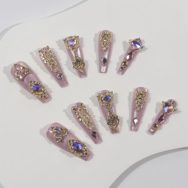 24-Piece Cat Eye Press-On Nails Set Handmade False Nails With Glue & Gel Pads Trendy Ins Style Nail Art For Women Reusable & Easy To Apply_voghion.com