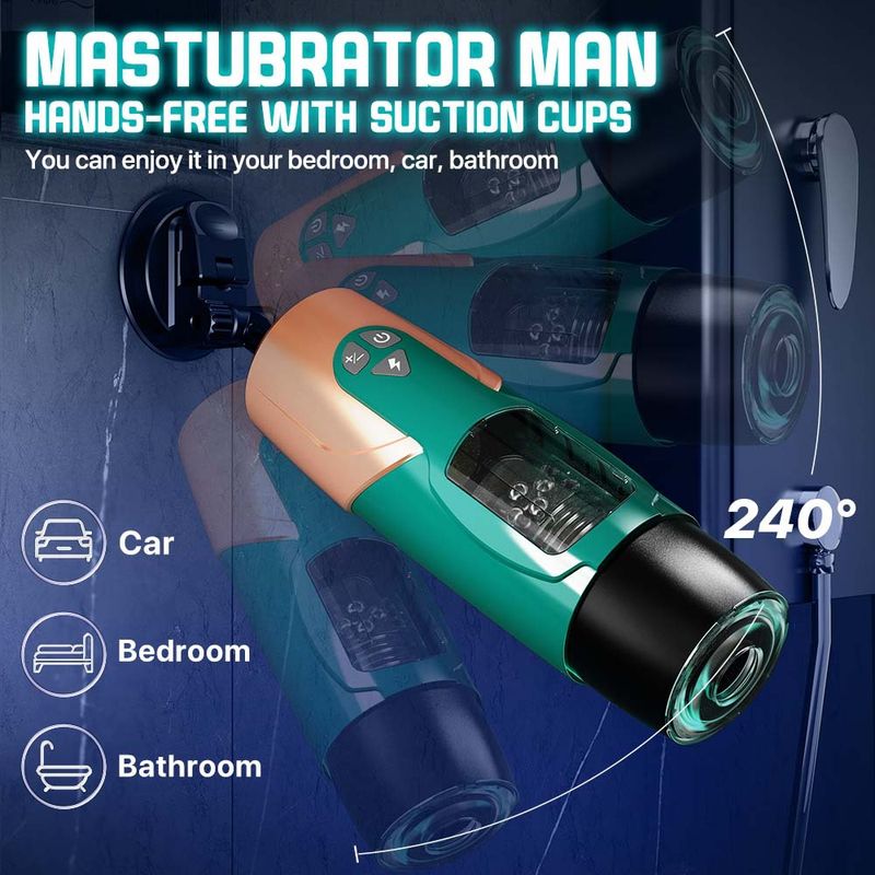 Masturbatore interattivo completamente automatico per uomo con tazza da aereo, telescopico e rotante, modello Dark Knight APP, giocattolo per adulti_voghion.com