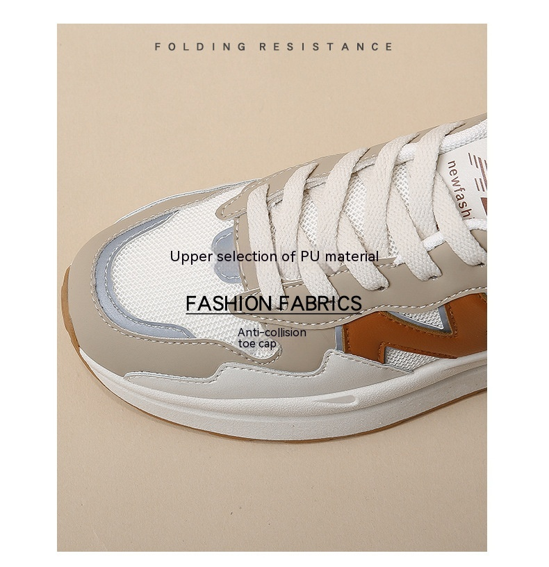 Pantofi sport și de alergare Forrest Gump cu talpă groasă, versiunea coreeană, primăvara/vara 2024, pentru studente, pantofi de zi cu zi pentru tătici_voghion.com