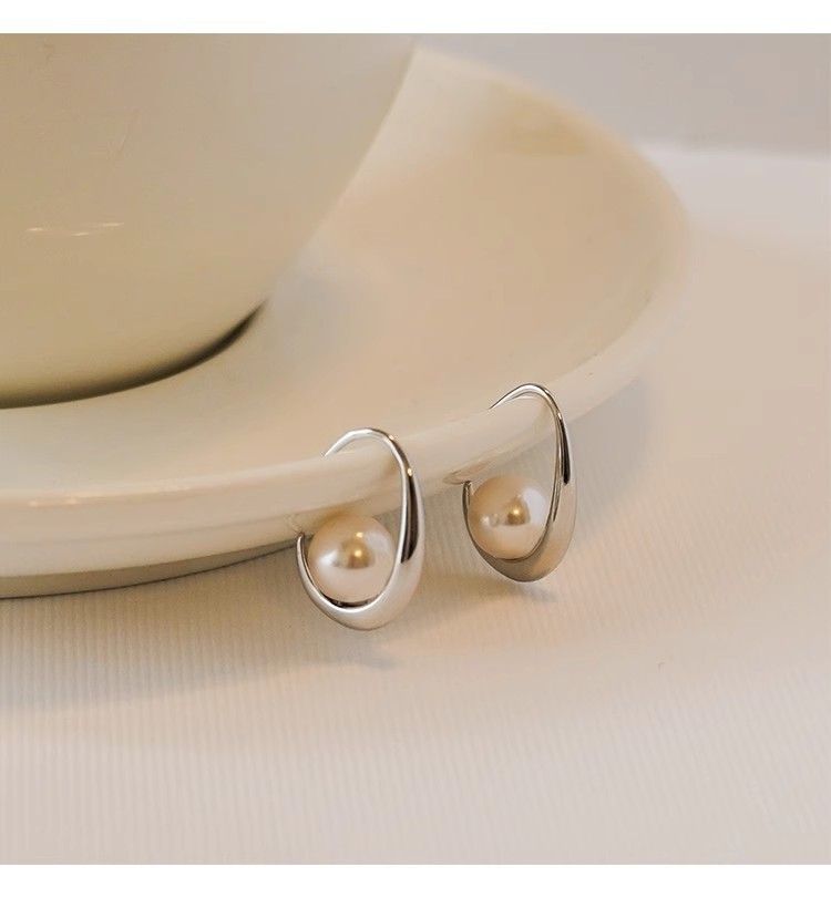 Perlenohrringe im koreanischen Stil mit Haken für Frauen, einfache, modische und hochwertige Ohrringe, Yiwu-Ohrschmuck_voghion.com