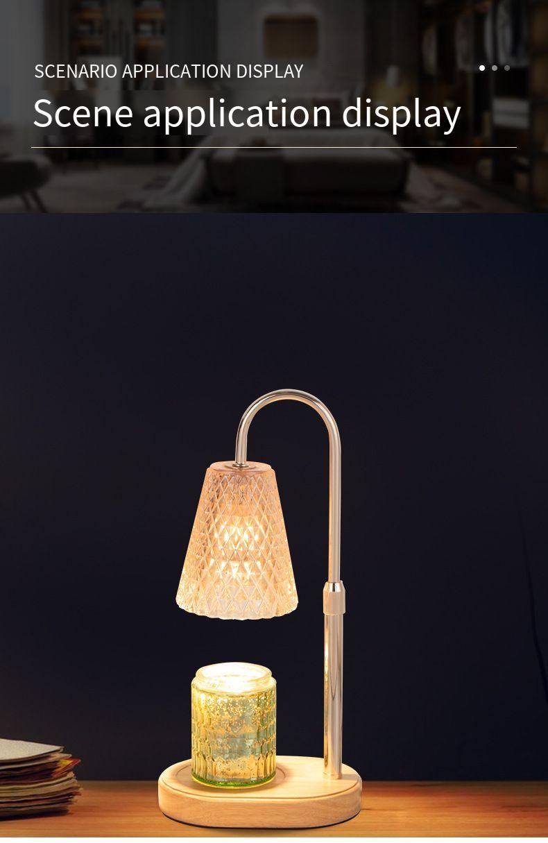 Diffusore di cera per aromaterapia in stile nordico di lusso per lampada da tavolo per camera da letto, dormitorio, luce ambientale senza fiamma_voghion.com