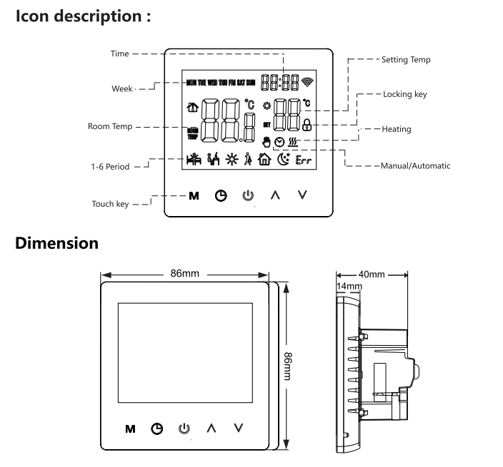 Έξυπνος θερμοστάτης Tuya WiFi Ελεγκτής θερμοκρασίας Νερό Ηλεκτρικός ή Λέβητας Θέρμανσης Αερίου Υποστήριξη Yandex Alice Alexa Google_voghion.com