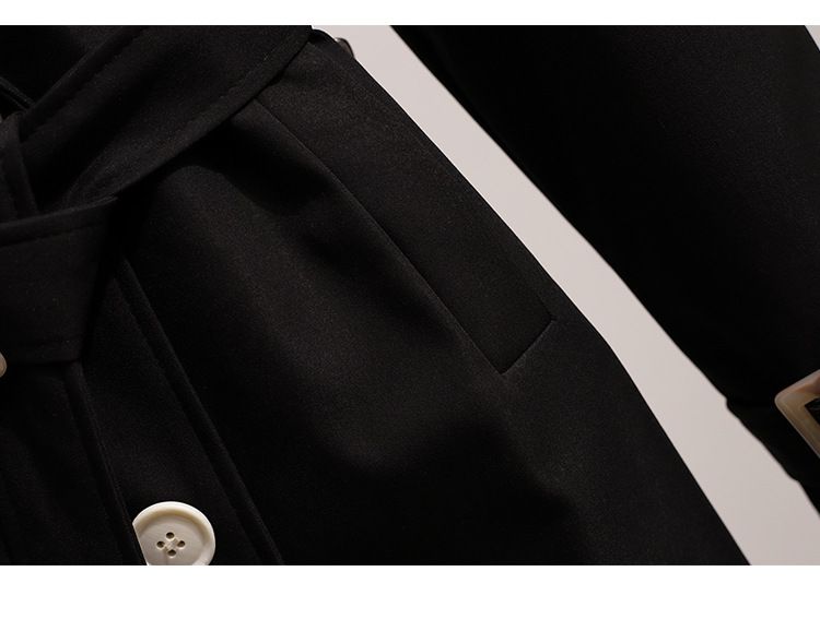 Trench da donna con cintura - Cappotto lungo oversize dalla vestibilità slim, elegante e giovanile, taglie forti, da ufficio e casual_voghion.com