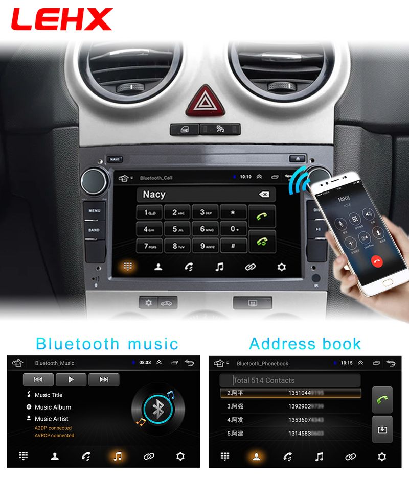 LEHX L5Pro Auto Android Multimedia 2Din Android 12 Radio Voor Opel Para Astra Meriva Vectra Antara Zafira Corsa Carplay Gps stereo_voghion.com