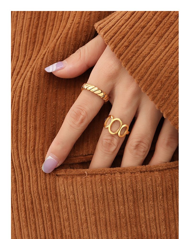 Marka kald stil falmer ikke nisjedesign geometrisk vanlig ring roterbar ring A303_voghion.com