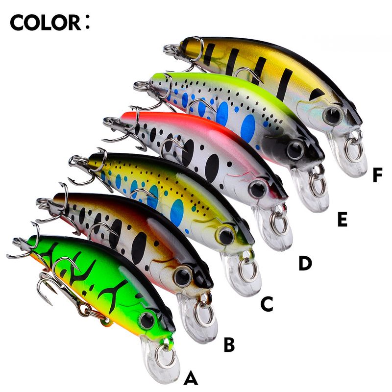 Long Casting Sinking Minnow Lua 5.6cm 6.8g Freshwater Bass Lure Bionic Plastic Hard Bait Fishing Gear_voghion.com