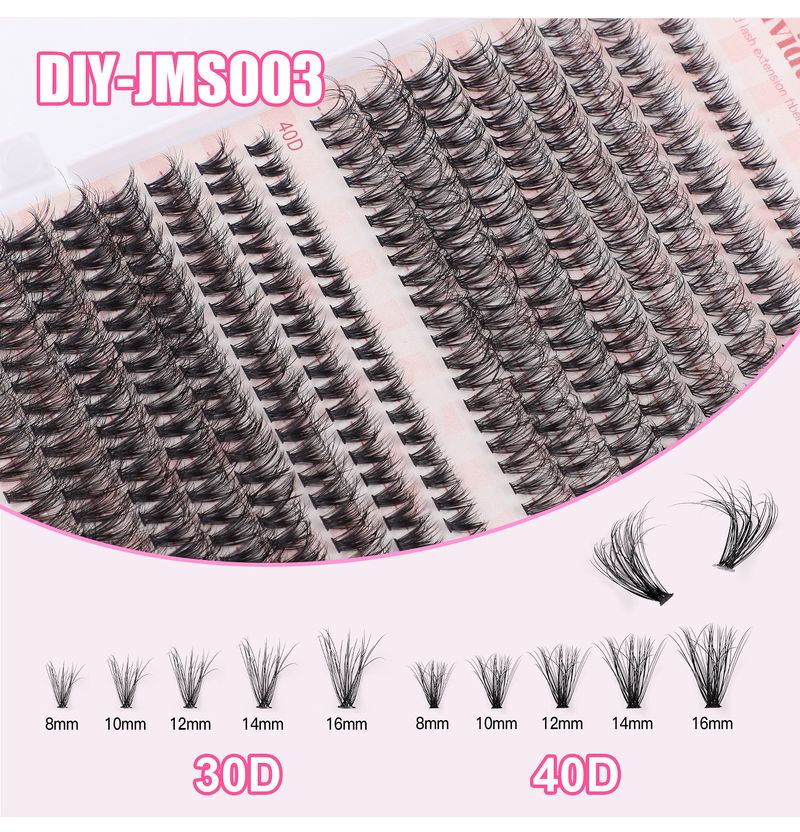 False Eyelashes Diy Single Cluster Hair 640 Cluster Large-Capacity Family Photo Eyelash Book D Single Cluster Mixed False Eyelashes_voghion.com