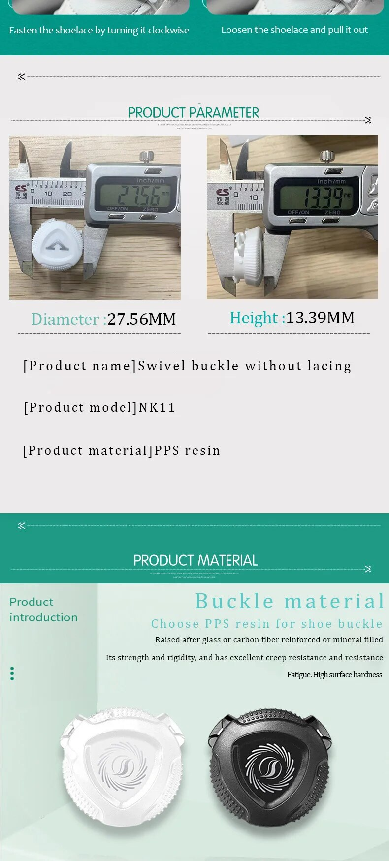 Metal Wire Swivel Automatic Buckle Rope Sneaker ShoeLaces Kids/Adult No Tie Laces Quick Lock Shoestrings for Sport Shoe_voghion.com