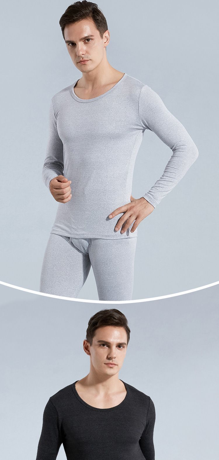 Thermal Underwear Set For Men & Women - Fleece Lined Warm Base Layer, Soft & Breathable Long Sleeve Tops & Pants, All-Season Comfort_voghion.com