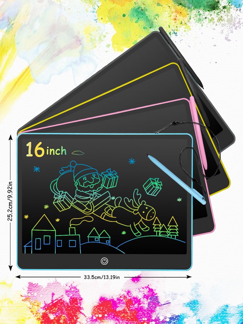 16/12/10/8,5-Zoll-LCD-Grafiktablett, Zeichentablett, elektronische Schreibtafel, 3-12 Jahre Kindergeburtstag_voghion.com