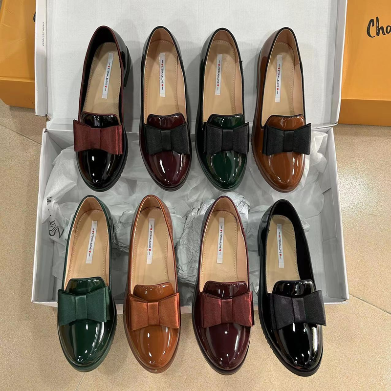 Dammeschuhe Trade Original Schleife Dammeschuhe, Iwwerzich mat ronnen Zéiwen, bequem an einfach Dammeloafer_voghion.com