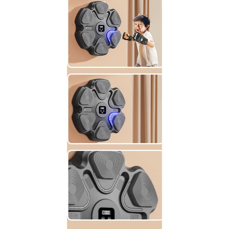 Upgraded Bluetooth Music With Light And Adjustable Levels, Home Fitness Equipment Boxing Wall Target_voghion.com
