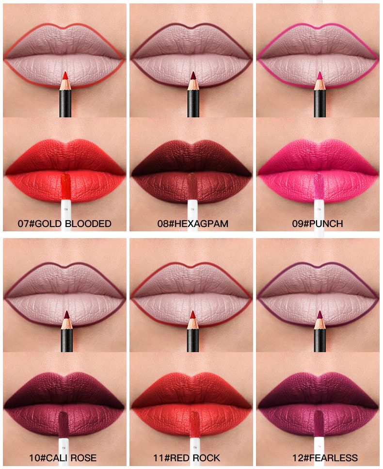 Matter flüssiger Lippenstift von Pudaier, samtige Textur, lang anhaltende Lippentönung für jeden Hauttyp, in mehreren Farben_voghion.com