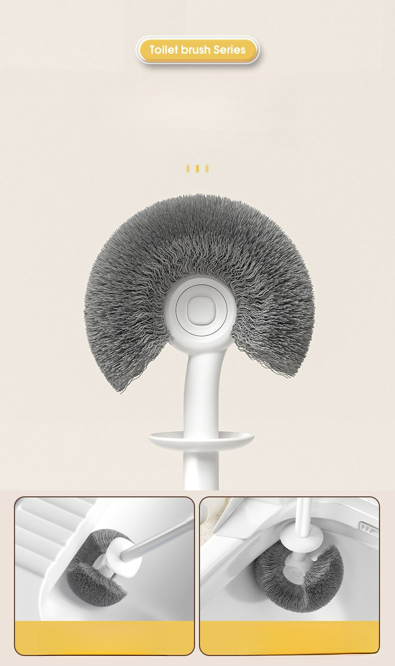 ACZT Long Handle Toilet Brush Set - Wall Mountable | Modern Bathroom Tool_voghion.com