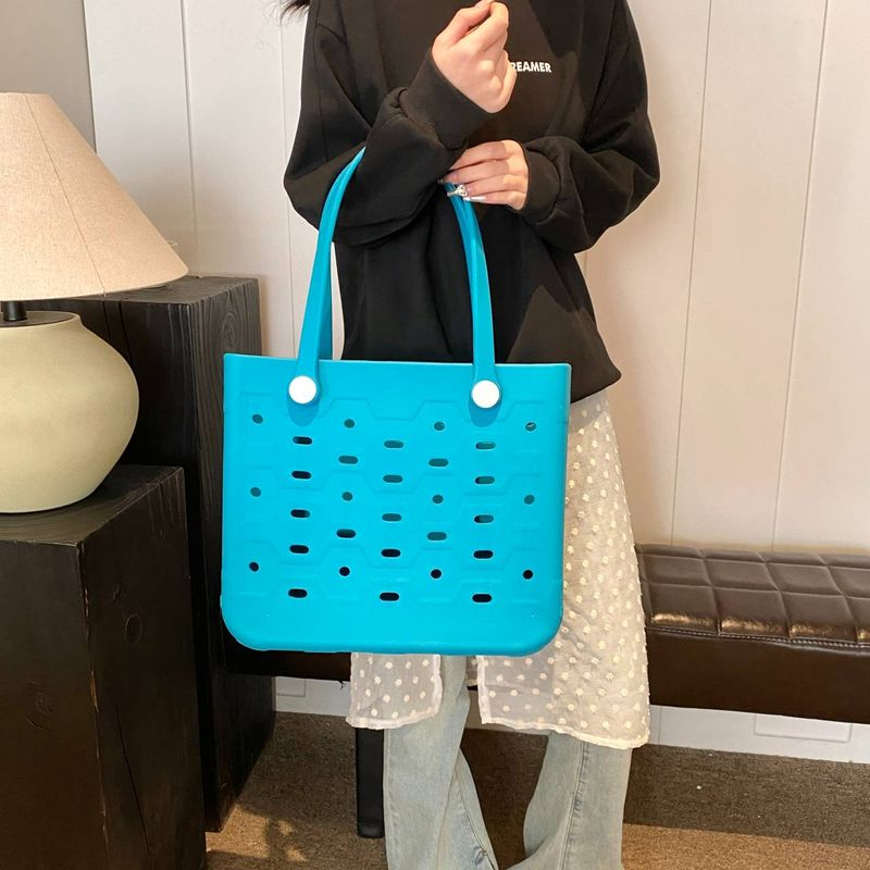 Borsa a tracolla da donna alla moda in materiale EVA, borsa da viaggio, spiaggia, estate, essenziale_voghion.com
