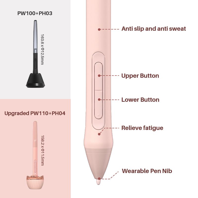 Huion Inspiroy 2 S H641P Graphics Tablets 6.3x3.9 Inch Digital Drawing Pen Tablet 6 Express Keys Support Android Windows_voghion.com