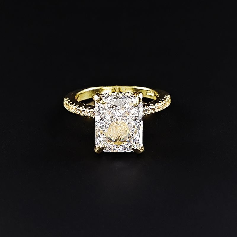 Damen Bijouen Äisblummenschnëtt Liicht Luxusstil Nische High End Design Sense Ring Fra Super Flash_voghion.com