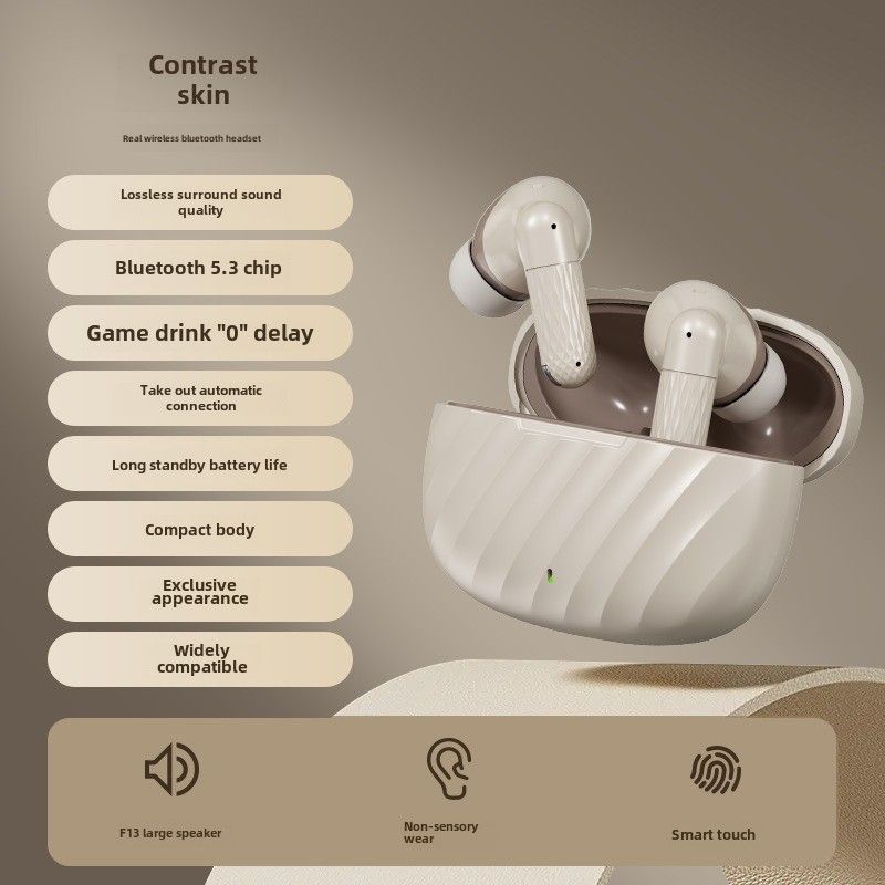24 Privatmodus, kabelloses Bluetooth-Headset mit langer Akkulaufzeit, ANC-Rauschunterdrückung, universelle Spiel-Soundqualität, gutes In-Ear-Headset Typ C_voghion.com