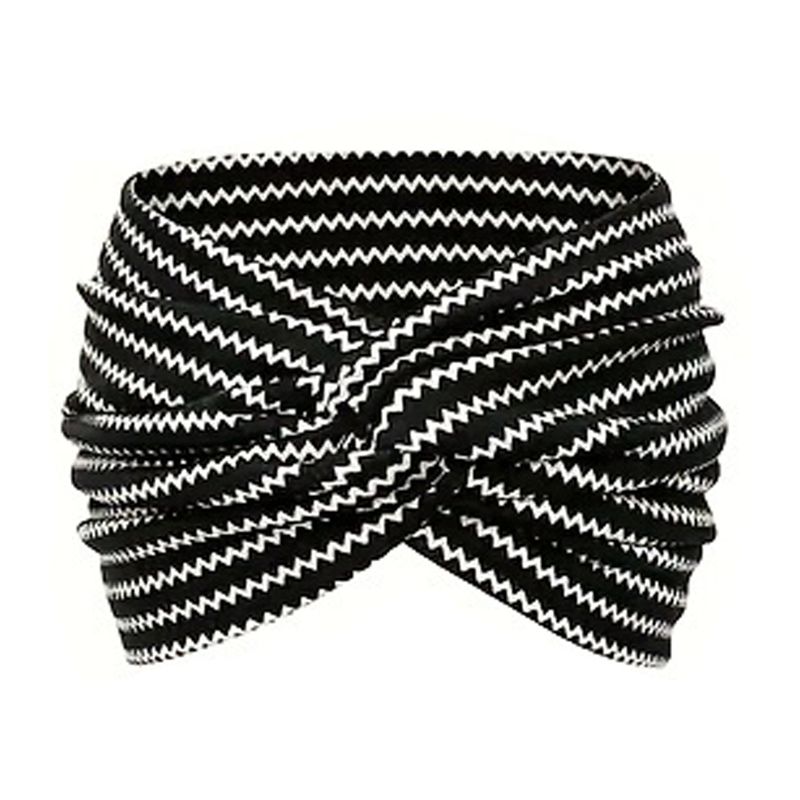 Amazon Cross Border New Ultra Wide Edge Women's Elastic Knotted Cross Yoga Sports Elastic Hair Accessories Headband_voghion.com