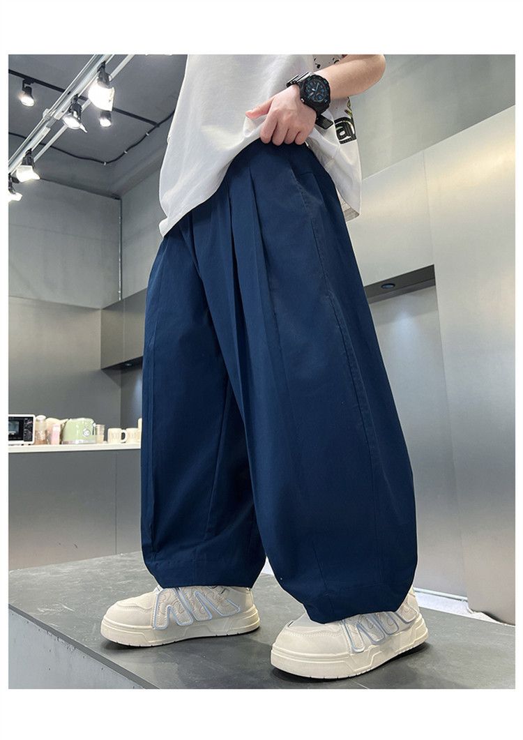 Kids’ Clothing Boys Summer Solid Color Anti Mosquito Pants New Style Medium And Large Children's Summer Children's Thin Trousers Boys Casual Pants_voghion.com