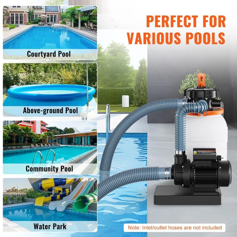 0.33 10-inch, Combo & Pumps Filters 5-Way Filter 1585 For Swimming Pump System Sand With Ground Set HP Pool GPH, Above Pools,_voghion.com