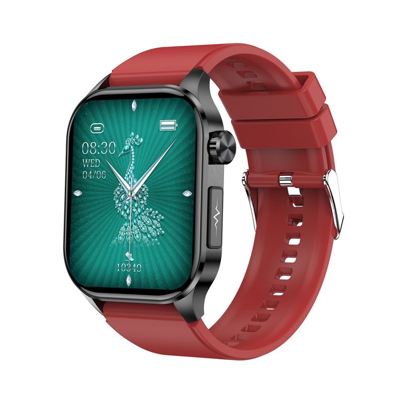 Nuovo orologio intelligente ET580 con chiamata Bluetooth, ECG, glicemia, frequenza cardiaca e monitoraggio della temperatura, modalità multisport_voghion.com