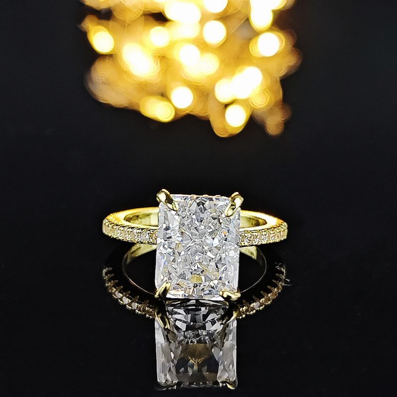 Damen Bijouen Äisblummenschnëtt Liicht Luxusstil Nische High End Design Sense Ring Fra Super Flash_voghion.com