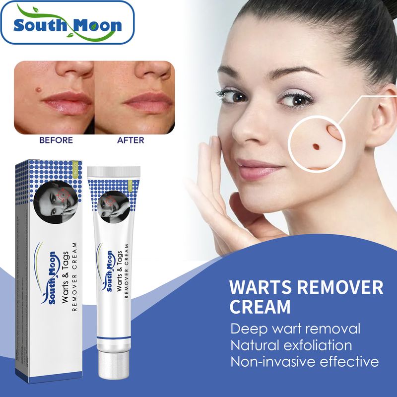 South Moon pro tělo proti černým névům a bradavici s masovými kuličkami jemný čisticí krém na hladkou pokožku_voghion.com