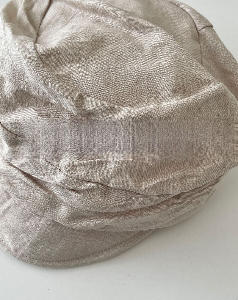 Ladies Spring Summer Thin Breathable Cotton Linen Avant-garde Cap Personalized_voghion.com