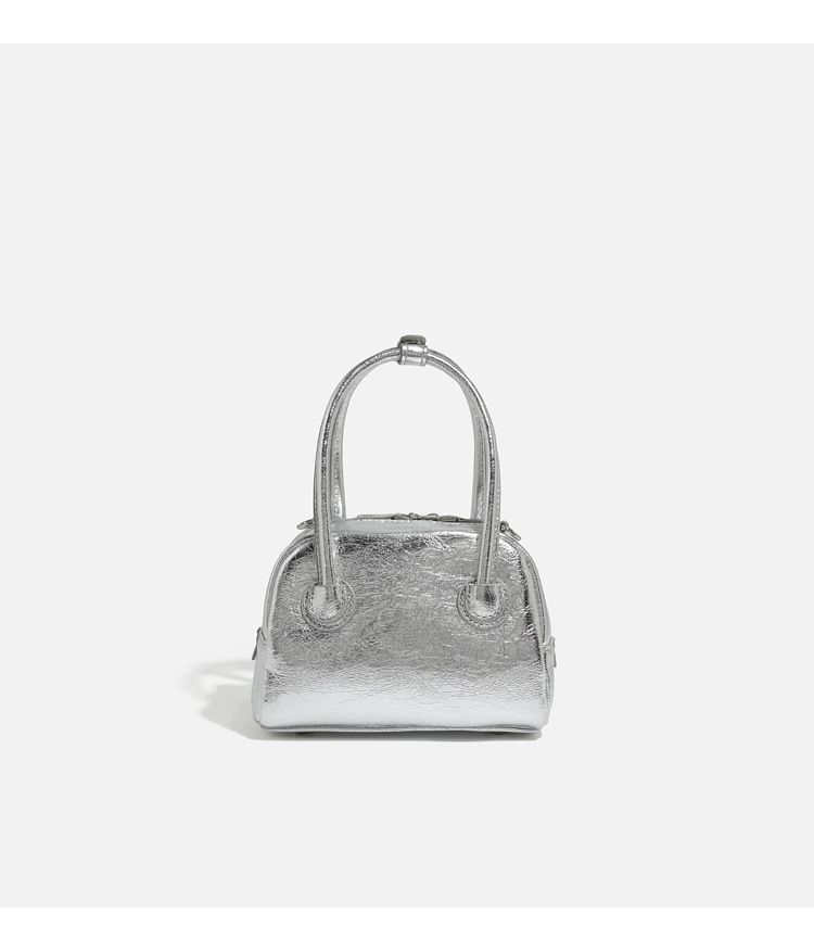 Korea Nischendesign Baseball Frühling Sommer Neue Damen Silber Trend Kissentasche Modetrend Tote Handtasche Stilvoll Vielseitig Lässig Täglich_voghion.com