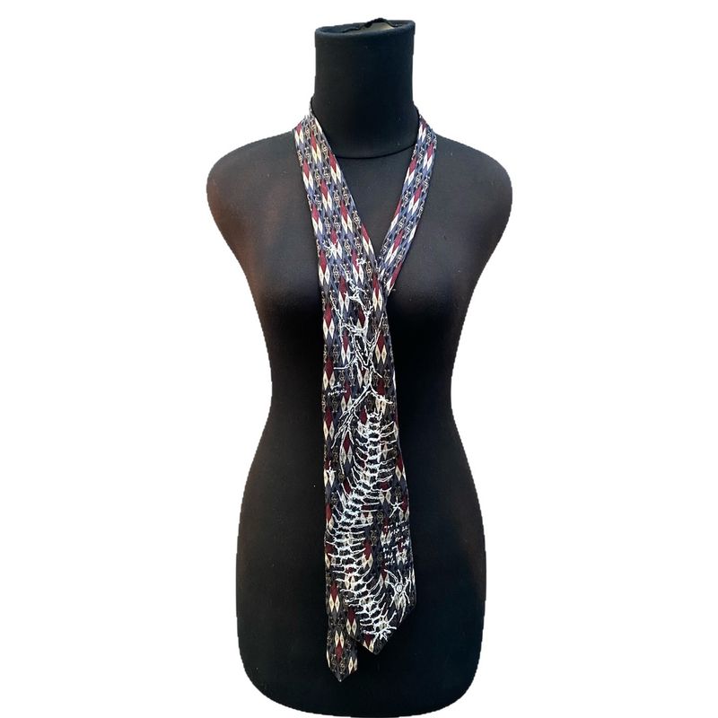 Niche American Style Plaid Scarf Unisex Oversized Trendy Deconstructed Patchwork Draped Paisley_voghion.com
