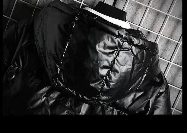 Men's Winter Puffer Jacket - Thickened Hooded Short Coat With Nylon Shell, Lightweight Polyester Filling, Loose Fit Streetwear For Youth_voghion.com