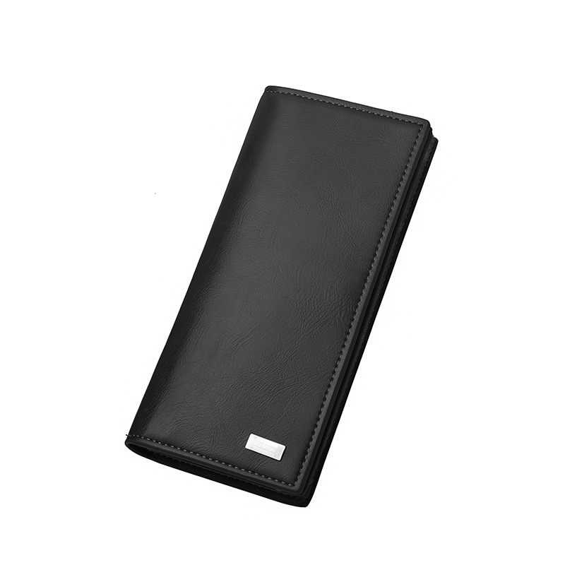 Hot Sale Men's Fashion Long Wallet Soft Leather Money Clip Large Capacity Phone Bag Multiple Slots Card Holder_voghion.com