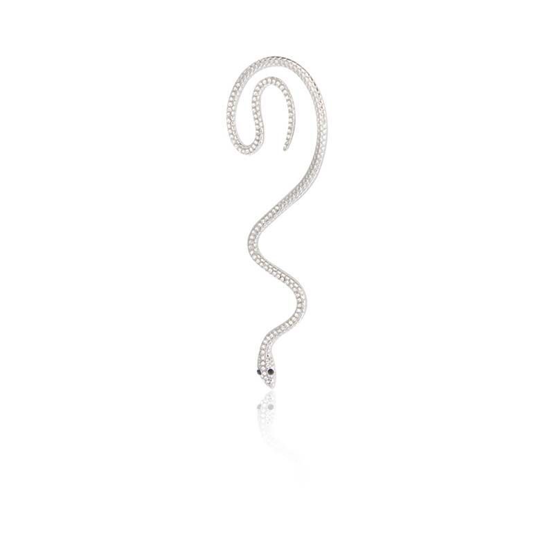 Orecchini personalizzati a forma di serpente esagerati senza fori per le orecchie, accessori alla moda per le donne_voghion.com