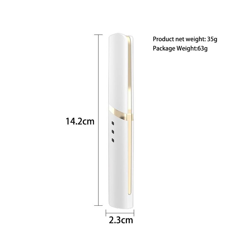 Electric Heating Curling Clip Rechargeable Portable Eyelash Curler_voghion.com