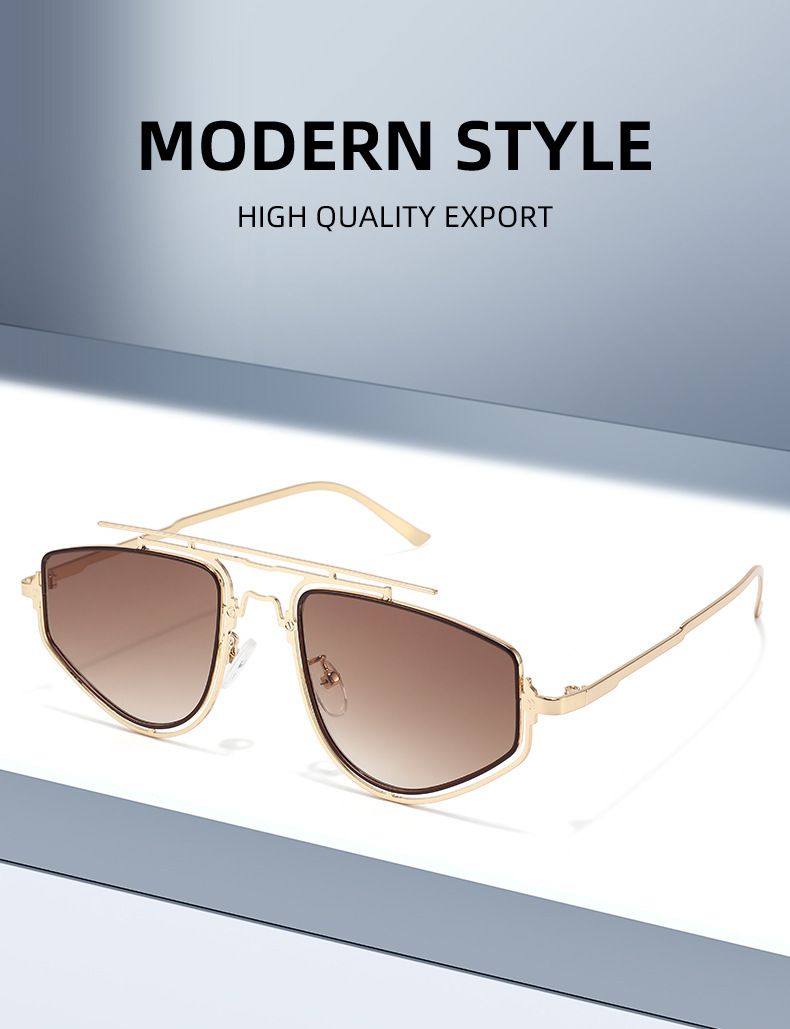 Sunglasses New Style High End Face Showing Small Large Frame Suitable For Square And Round Faces And UV Protection For Men And Women_voghion.com