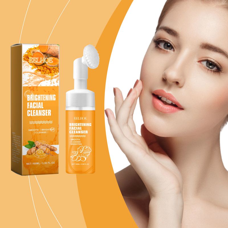 EELHOE Kurkuma delikatnie oczyszcza pory twarzy, odświeża skórę, nawilża, kontroluje wydzielanie sebum, blokuje wodę w mleku oczyszczającym_voghion.com